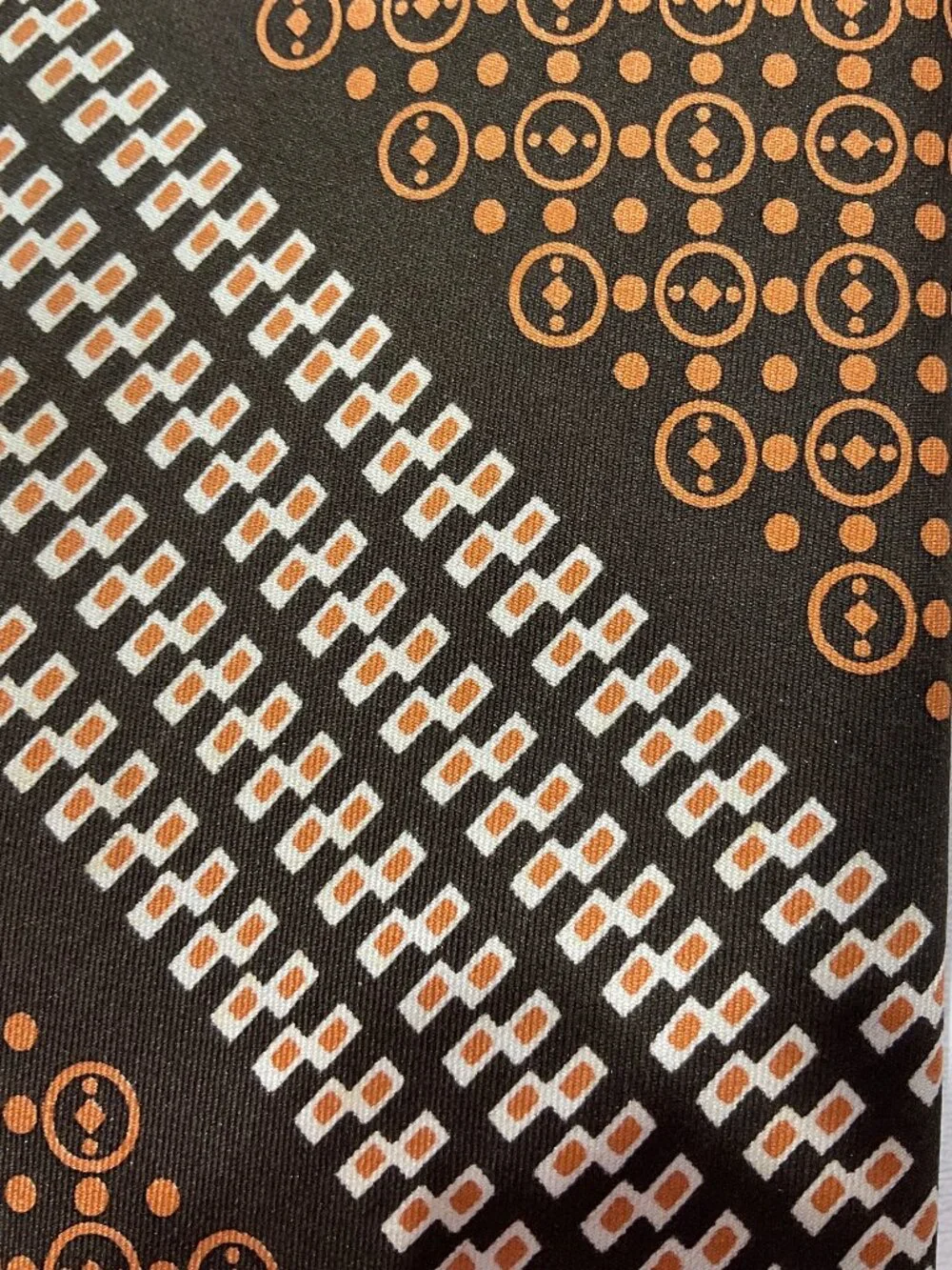 Rivetz of Boston 70s Style Brown Mens Tie